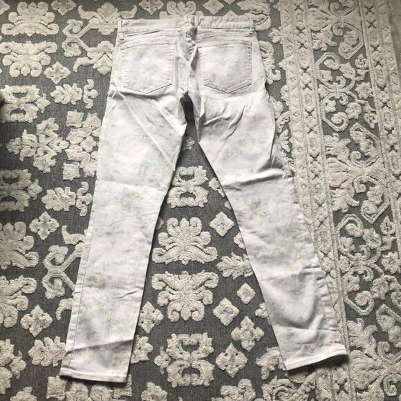 GAP 1969, Low Rise, Light Beige Floral, Always Skinny Jeans, Sz 27 - Picture 2 of 9
